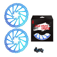 1 x RAW Customer Returns Chooee bicycle brake disc 160mm 180mm 203mm, 2 pieces bicycle brake discs with 12 screws brake disc for racing bikes, mountain bikes, MTB, BMX. - RRP €23.18