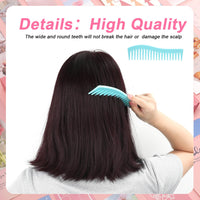 1 x RAW Customer Returns 3 Pieces Hair Combs, Durable Hairstyling Comb Large Tooth Comb Hair Styling Comb for Women Men Hairdressing Styling Cutting 3 Colors  - RRP €6.83