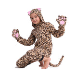 1 x RAW Customer Returns Sincere Party Fleece Cat Onesie Costume Leopard Cat Halloween Costume for Kids X-Large 10-12  - RRP €24.99