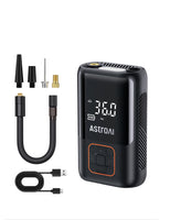 1 x RAW Customer Returns AstroAI L3 150 PSI Portable Air Compressor, Electric Car Tire Inflator, Digital Car Tire Inflator with LED Lights and Air Pump for Cars, Motorcycles, Balls - RRP €34.27