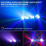 1 x RAW Customer Returns DJ light with tripod, party bar lights, spinning ball disco light, remote control and stage lighting system sound activated for bar gigs mobile band dance wedding Halloween Christmas gifts - RRP €20.4