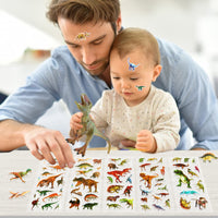 47 x Brand New SHANGRLA 20 Sheets Dinosaur Stickers Realistic, Dino Stickers For Kids, 3D Puffy Sticker Set for Boys and Toddlers, Dinosaur Party Gifts for Dinosaur Birthday Party - RRP €380.23