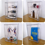 1 x RAW Customer Returns Siyecioa showcase display case, acrylic display case, glass display case, small display case with door for action figures, toys, mini figures, collectible figures, self-assembly with 3 layers - RRP €29.5