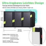 4 x RAW Customer Returns X-DRAGON Solar Charger 20W 2-Port USB Foldable SunPwer Solar Panel Mobile Phone Charger for iPhone, Andriod Smartphone, Tablets, iPad, Samsung etc - RRP €120.96