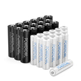 1 x RAW Customer Returns POWEROWL 16X AA battery 2800mAh 16X AAA battery 1000mAh rechargeable AA AAA batteries 32 pieces 1.2v NI-MH rechargeable batteries - RRP €35.99