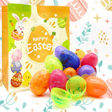 13 x Brand New Aviski 36Pcs 8 6cm Painted Iridescent Easter Marble-like Eggs for Kids Basket Stuffers Fillers with 1pc Easter Hunt Game Fleece Bag, Toys Filling Treats and Easter Theme Party Favor - RRP €265.2