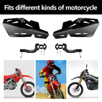 1 x RAW Customer Returns RUTU Motorbike Hand Guards Protector Replacement for Dirt Pit Bikes, Motocross, ATV, CRF KLX KX LTR TRX SX SXF EXC XCW Grizzly CNC Bracket Pair Allen Wrench Included - Black - RRP €32.4