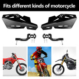 1 x RAW Customer Returns RUTU Motorbike Hand Guards Protector Replacement for Dirt Pit Bikes, Motocross, ATV, CRF KLX KX LTR TRX SX SXF EXC XCW Grizzly CNC Bracket Pair Allen Wrench Included - Black - RRP €32.4