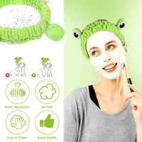 35 x Brand New WLLHYF Cute Frog Eye Headband Spa Makeup Head Band Soft Elastic Makeup Wash Face Head Wrap Funny Hair Band for Girls Women Yoga Skin Care - RRP €226.8