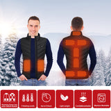 1 x RAW Customer Returns SHTALHST Heated Vest Women Unisex, Heated Jacket Hunting, 9 Zone Heating, Heated Vest Jacket with Heating, Heated Vest Men USB Heated Vest Women Powerbank Winter Heated Jacket Men, Heated Jacket Size 3XL - RRP €28.22