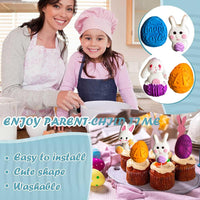 1 x Brand New WIDEBG silicone mold Easter baking mold Easter bunny silicone cake mold Easter eggs chocolate molds Easter mold rabbit silicone molds DIY Easter decoration - RRP €20.4