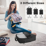 1 x RAW Customer Returns Carttiya Suitcase Organizer Compression Set, Packing Cube Set Compression of your Travel Luggage, Compression Packing Cube, Compressible Packing Cubes for Organizing Packing Bags Set Black, 3 Pieces  - RRP €19.99