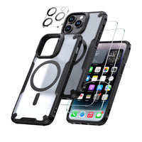 2 x Brand New Holidi iPhone 14 Pro Max Case for Magsafe, 4 in 1 Protective Case, Case Cell Phone Case iPhone 14 Pro Max with Protective Glass, Military Protection Shockproof Magnetic Cell Phone Cover. Black - RRP €36.28