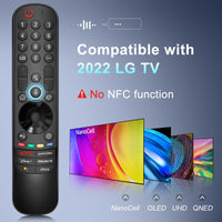 4 x RAW Customer Returns For LG Magic Remote Control TV, MR22GA Original, Remote for 2022 LG Smart TV, with voice function, pointer function, Netflix, Prime Video, Disney , Rakuten Tv, Google Assist buttons  - RRP €145.44