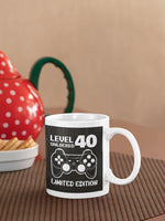 1 x RAW Customer Returns Colorfamily Birthday Mug Gift 40 Years Level Unlocked Limited Edition Ceramic Mug - RRP €15.68