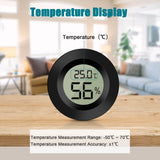 1 x RAW Customer Returns EEEKit 5 Pieces LCD Digital Hygrometer Thermometer, Mini Hygrometer Indoor Outdoor Humidity Meter Temperature Meter for Humidifier Dehumidifier Greenhouse Basement Baby Room, Black Round - RRP €15.99