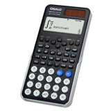 1 x RAW Customer Returns OSALO Scientific Calculator 417 Function 10 2 Digits, Written Screen Solar and Battery Calculator, Protective Case for School, Black Color OS 991ES Plus 2nd Edition  - RRP €27.05