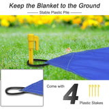 2 x RAW Customer Returns Sendowtek Beach Blanket Picnic Blanket 210x200 cm Waterproof Beach Blanket Sand-Free Portable Camping Blanket 4 Fastening Corners Ideal for Beach, Picnic, Travel Beach Mat Picnic Blanket - RRP €29.98