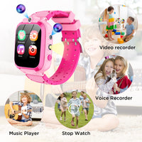 1 x RAW Customer Returns ELEJAFE Smartwatch Kids, Music Player, 24 Games, Pedometer, Girls Boys Smartwatch with 2 Cameras, Alarm Clock, Flashlights, Age 2-13 Child Festival Gift 1 GB Micro SD Included  - RRP €49.99