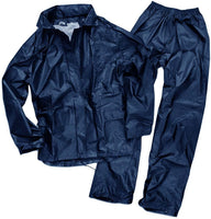 1 x RAW Customer Returns Mil-Tec Rain Suit, Men, Men, 10625003-905, Dunkel Blau, XL - RRP €22.67