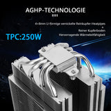 1 x RAW Customer Returns Thermalright FS140 CPU, 4 heatpipes, TL-D14 and C12 PWM fan, aluminum heatsink cover, AGHP technology, dual tower CPU cooler for AMD AM4 AM5 Intel LGA 1150 1151 1155 1156 1200 2011 2066 - RRP €36.5