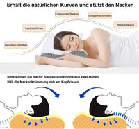 1 x RAW Customer Returns Ecosafeter 2024 new upgrade memory foam pillow orthopedic neck support pillow for side and back sleepers bamboo cover ergonomic neck pillow for cervical spine - RRP €39.99