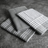 3 x Brand New Tohoee 3 Sets Kitchen Tea Towels 100 Cotton Tea Towels 3PCS Self-Adhesive Hook 45 x 65cm Microfiber Cloth Apply to Tea Napkins Dish Towels Kitchen Tea Towels Etc - RRP €68.4