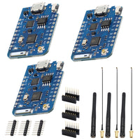 1 x RAW Customer Returns Mini ESP8266 RUIZHI 3pcs NodeMcu Lua WiFi Pro 4MB external antenna connector based esp8266 series antenna ESP8266EX CP2104 development board development board antenna 32MBIT 4MB  - RRP €21.17