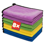 6 x Brand New Austetax polishing cloth set of 8 car drying cloths, microfiber cloths 40x30cm cleaning cloths extremely soft and lint-free, highly absorbent for household cleaning and car care - RRP €150.9