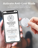 1 x RAW Customer Returns Reyke Smart Tag, Air Tracker compatibile con Apple Find My solo iOS , trova oggetti per gatti, chiavi, bagagli, valigie, portafogli, impermeabile IP67,4 pezzo - RRP €39.99