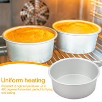 1 x RAW Customer Returns Sparklenut baking mould, set of 2, round baking moulds, stainless steel cake mould, flat bottom cake mould, baking mould, for birthday, wedding 9 inches  - RRP €33.09