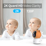 1 x RAW Customer Returns KAWA 2K Add-on Baby Camera, Compatible with S7 only, Video Baby Monitor with Camera, Wide Angle, 1000ft Range, 4X Zoom, 2-Way Audio S7-C Monitor Not Included  - RRP €70.58