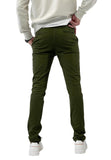 1 x RAW Customer Returns Elara Men s Chino Trousers Slim Fit Stretch Chunkyrayan MEL009-Khaki-32 34 - RRP €35.24