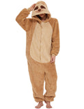 1 x RAW Customer Returns LATH.PIN Pajamas Sloth Tracksuit Unisex Adult Animal Onesie Cosplay Halloween Carnival Costume Women Pajamas Animal Costume Winter - RRP €29.5