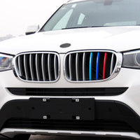 1 x RAW Customer Returns OYDDL 3 Strips Front Grille Insert, Compatible with BMW X3 F25 2011-2017 X4 F26 2014-2018 , Standard Kidney Grille Accessories, 7 Beams - RRP €18.98