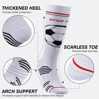 21 x Brand New cheap4uk Football Socks 2 Pairs Grip Socks Football Sports Socks for Children Outdoor Sports Running Socks Compression Elastic Socks, Non-Slip, Breathable, for Basketball S, Red  - RRP €211.47