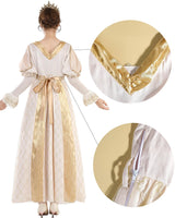 1 x RAW Customer Returns Fiamll Women s Medieval Regency Dress Victorian Renaissance Dress Empire Greek Goddess Costume Dress S - RRP €43.02