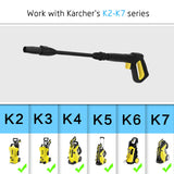 1 x RAW Customer Returns Jajadeal Replacement Gun Spray Lance Attachment for K rcher K2 K3 K4 K5 K6 K7 High Pressure Cleaner, High Pressure Adjustable Spray Nozzle and Quick Connect Spray Gun Car Washer Accessory Kit - RRP €34.99