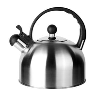 1 x RAW Customer Returns ROSSETTO kettle tea kettle 2.5 liters made of high-quality stainless steel rust-proof induction kettle tea maker with whistle, suitable for all types of stoves, classic whistling kettle - RRP €23.18