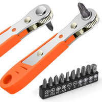 1 x RAW Customer Returns OSDUE Ratchet Wrench Magnetic, 110mm 1 4 inch Ratchet Reversible Screwdriver, Mini Ratchet Wrench for Gadgets, Cars, Houses, Machines and Other Devices - RRP €6.99