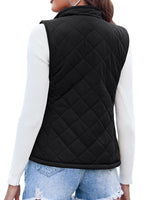 1 x Brand New YBENLOVER Reversible Vest Women s Short Fleece Softshell Quilted Vest Warm Sleeveless Jacket with Zipper Pockets - RRP €30.24