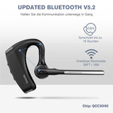 1 x RAW Customer Returns Conambo V5.2 Bluetooth headset, headset with microphone with CVC 8.0 and ENC for business office driving, in-ear headset mobile phone for Android PC laptop - 16H talk hands-free system - RRP €38.99