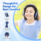 1 x RAW Customer Returns EarFun Bluetooth Headphones for Kids, 85 94dB Volume Control, HiFi Sound, HD Microphone, 40 Hour Battery, Foldable, Adjustable, Wireless Bluetooth Headphones for Kids for School Travel, Blue - RRP €20.16