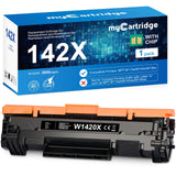 1 x RAW Customer Returns myCartridge 142X 142A Toner HP 142A Replacement for HP Laserjet m110w m140w m139w Toner with Chip,1 Black  - RRP €34.27