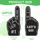 1 x Brand New TIESOME Pack of 24 Sports Foam Fingers, Foam Fingers Eva Finger Cots Foam Hand for Sports Cheerleading Inspirational Colorful and Comfortable Sports Fan Accessories for Girls Cheerleading Props - RRP €19.2