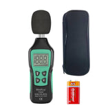 1 x RAW Customer Returns Digital Decibel Meter 30-130 dB A , Portable SPL Meter with Backlit LCD Display, Audio Noise Meter with MAX MIN, Data Hold, Flashlight Home Factory - RRP €24.99