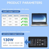 1 x RAW Customer Returns 130W USB C Power Supply Charger for Dell XPS 15 9500 9510 9520 9575 17 9700 9710 9720 Precision 3550 3560 3570 5470 5530 5550 5560 5570 5750 5760 5770 3541 3551 3561 3571 Latitude 9410 Charging Cable Adapter - RRP €36.99