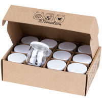 1 x RAW Customer Returns DIY Creation - Set of 12 BOB - Glass Yoghurt Jars with Waterproof Lids - 125g 143ml - RRP €25.95