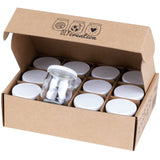 1 x RAW Customer Returns DIY Creation Set of 12 BOB Glass Yoghurt Jars with Waterproof Lids 125 g 143 ml - RRP €25.95