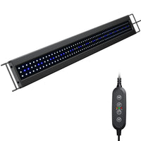 1 x RAW Customer Returns NICREW Aquarium LED lighting, aquarium lamp with timer, adjustable brightness and 3 light modes, IP67 waterproof, 118-150cm - RRP €63.52